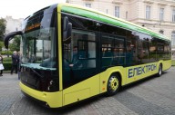 Новые троллейбусы «Электрон» на улицах Хмельницкого